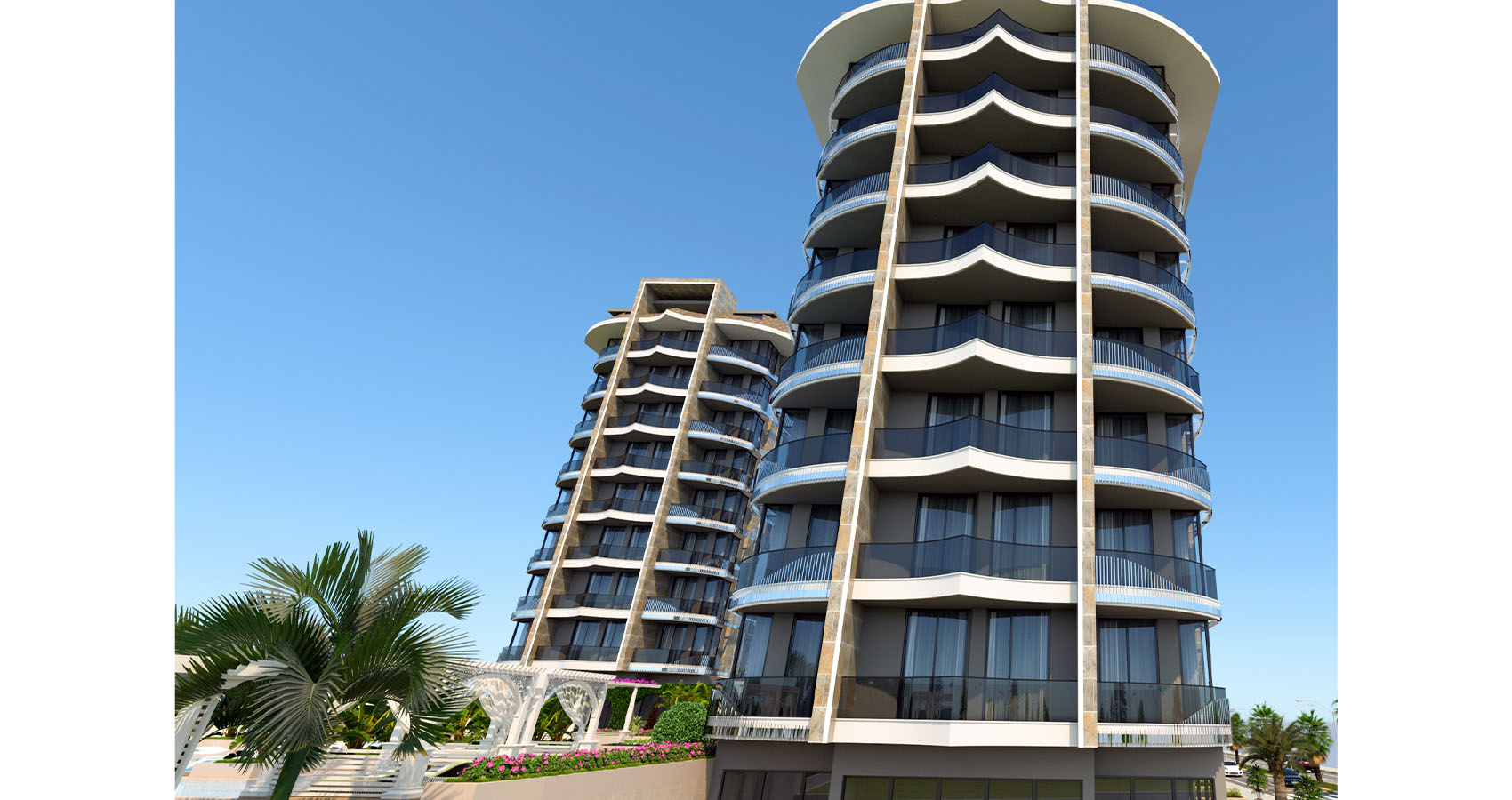 E. Projekt 100 Meter zum Meer Luxuswohnung Antalya/Alanya