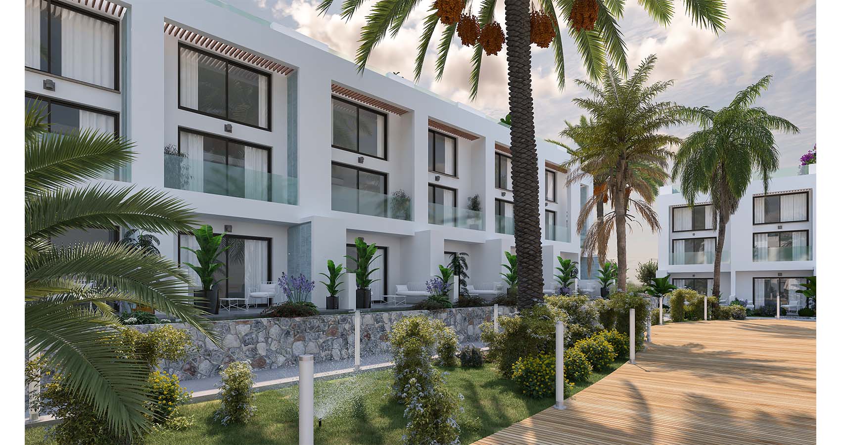 B. Проект роскошных апартаментов на Кипре/Кирении