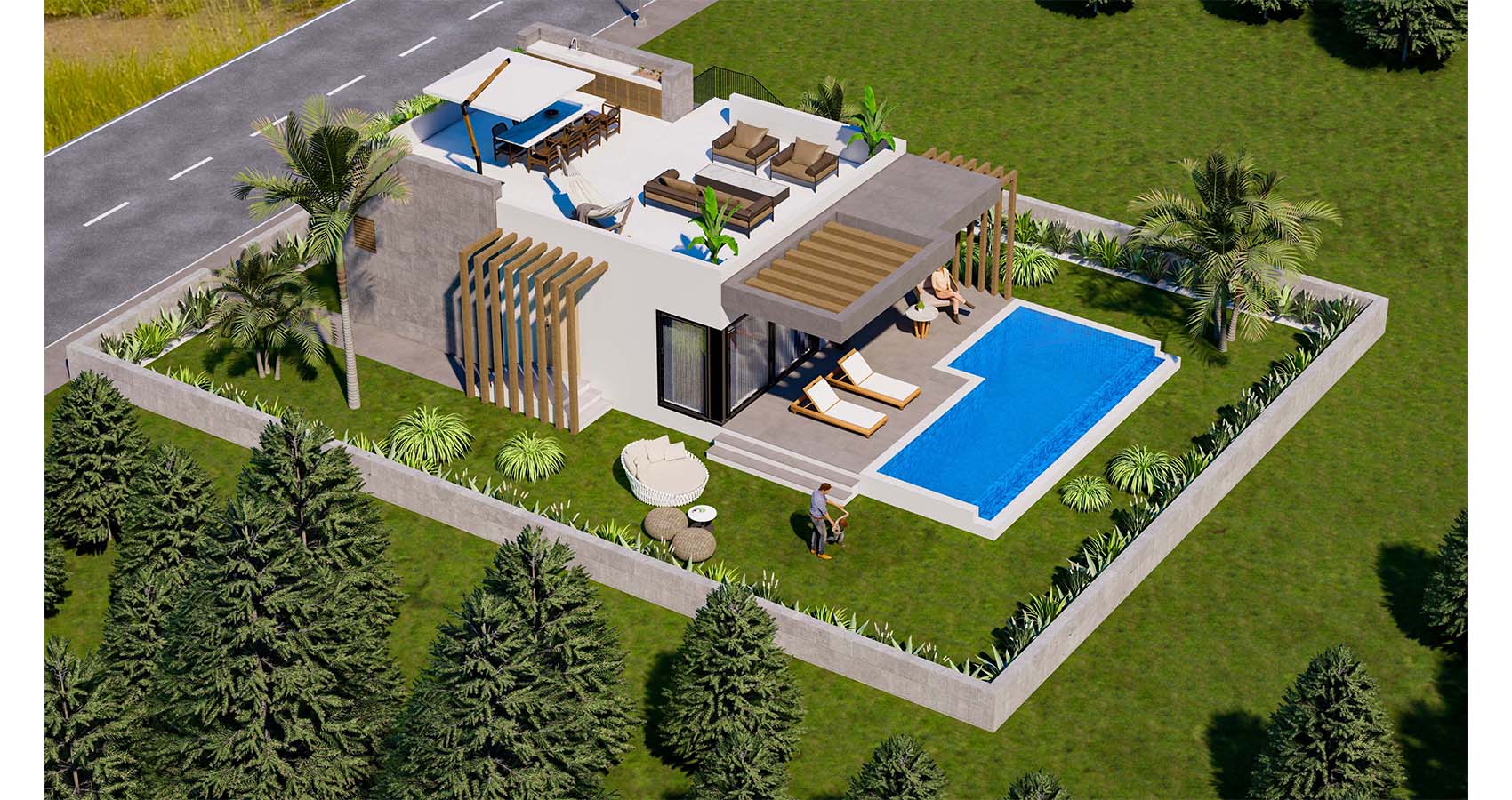 T.O project 350 meters to the sea luxury apartment and luxury villa Cyprus/Kyrenia