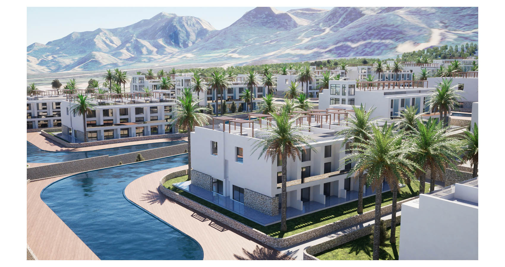 H. Projekt 250 Meter zum Meer Luxuswohnung und Luxus Villa  Zypern/Kyrenia