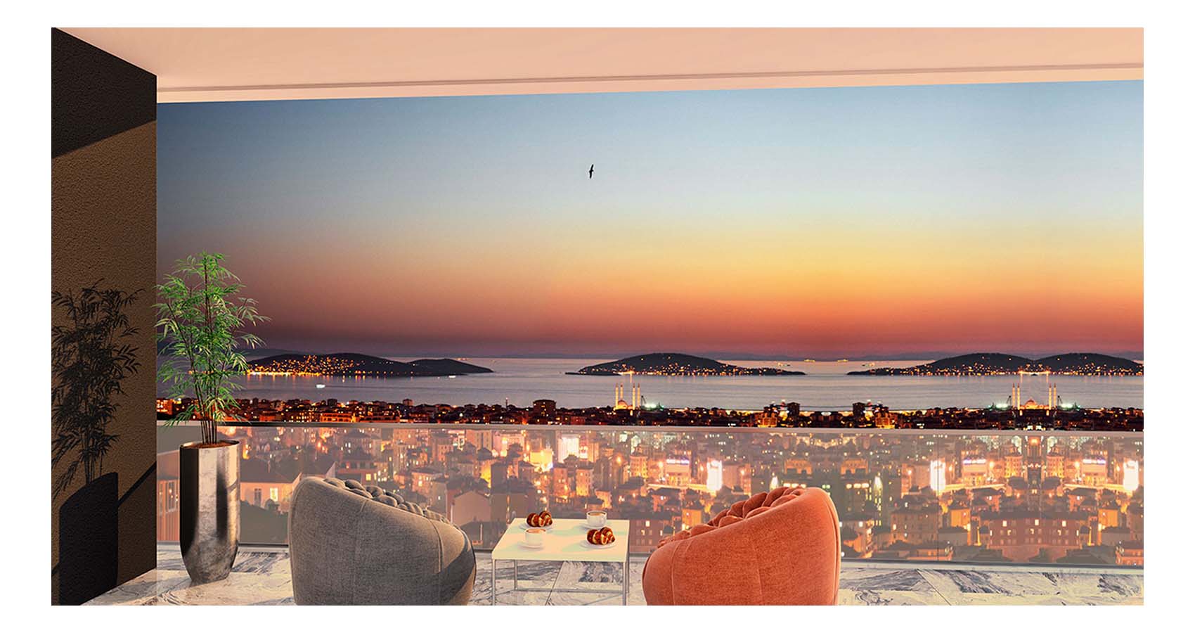 A.K Projekt Panoramablick auf die Inseln Istanbul/Kartal