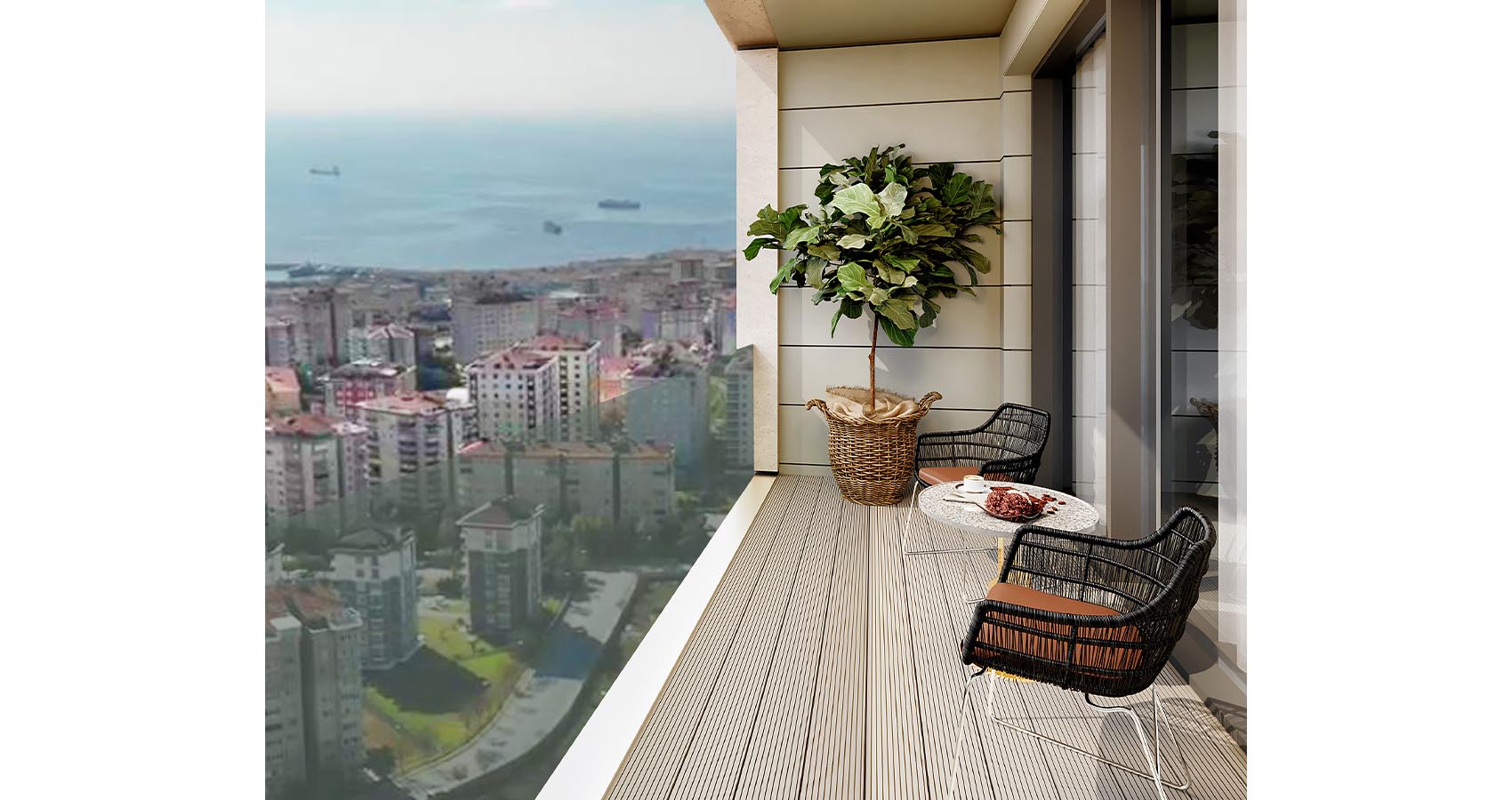 Проект Y.M с панорамным видом Стамбул/Бейликдюзю